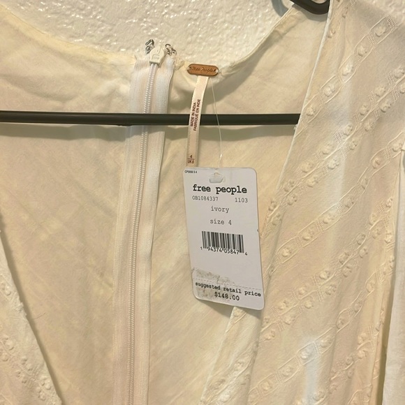 Free People Delightful Mini Dress in Ivory - Picture 6 of 8